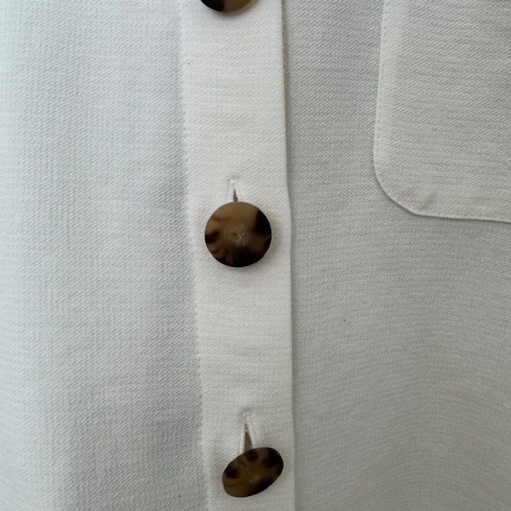 Sezane Laurine Shirt Écru. - Size S - Picture 3 of 6